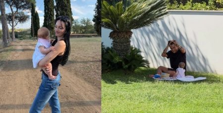 Oriana Sabatini sorprendió con las fotos de septiembre: la intimidad familiar que mostró